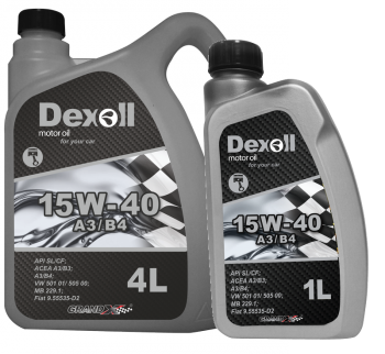 Olej Dexoll 15W-40 A3/B4 - 4 litry