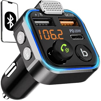 Bluetooth FM vysílač nabíječka 20W transmitter Xtrobb 22355