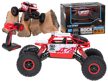 Auto na dálkové ovládání RC Rock Crawler HB 2.4GHz 1:18 červené