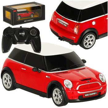 Rastar 15000 MINI COOPERS auto na dálkové ovládání 1:27 červené