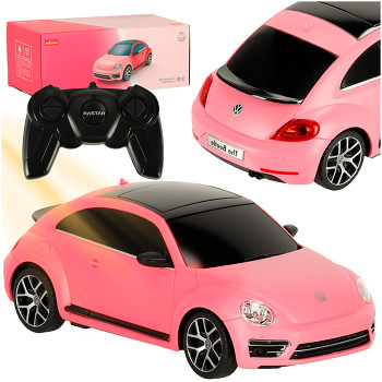 Rastar 76200-4 Volkswagen Beetle-UV auto na dálkové ovládání 1:24 růžové